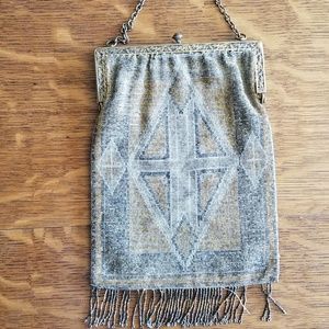 VINTAGE LATE 1800'S BEADED PURSE